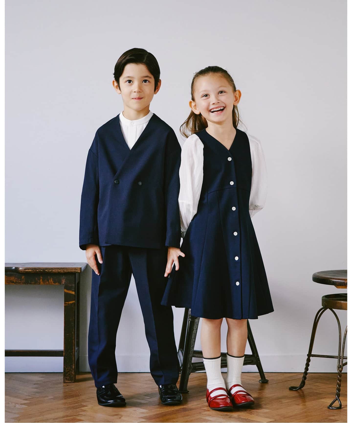 ＆NAVY コラボワンピース(100cm-130cm)（キッズウェア）｜IENA ENFANT