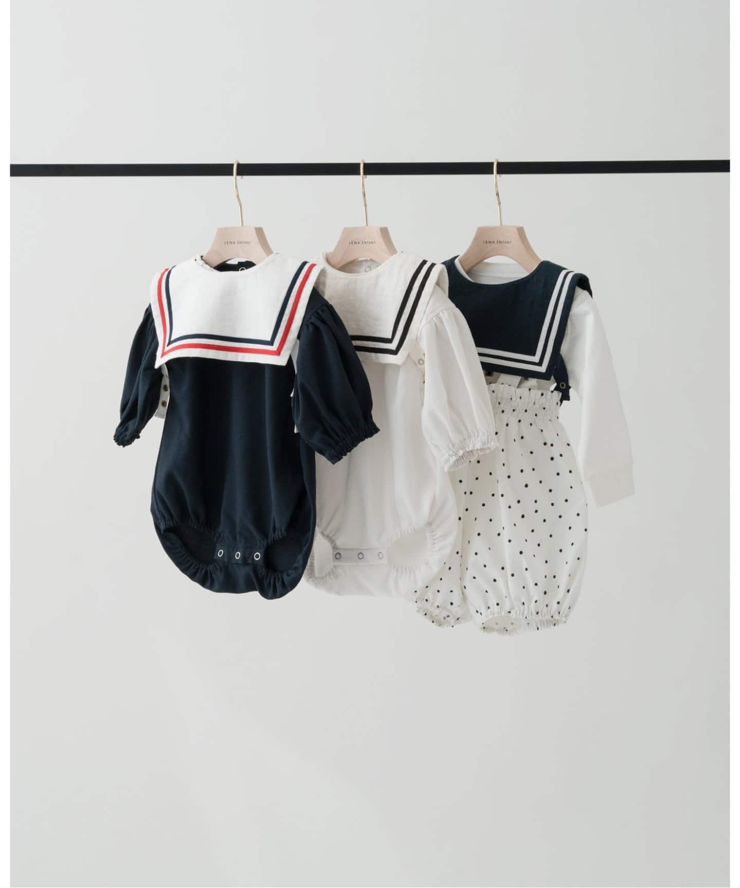 襟付きロンパース baby(70cm-90cm)（ベビーウェア）｜IENA