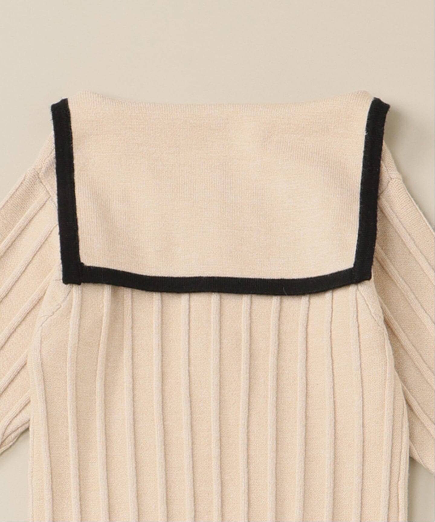 ＆PAL/アンドパル】別注セーラーニットロンパース baby(80cm-90cm