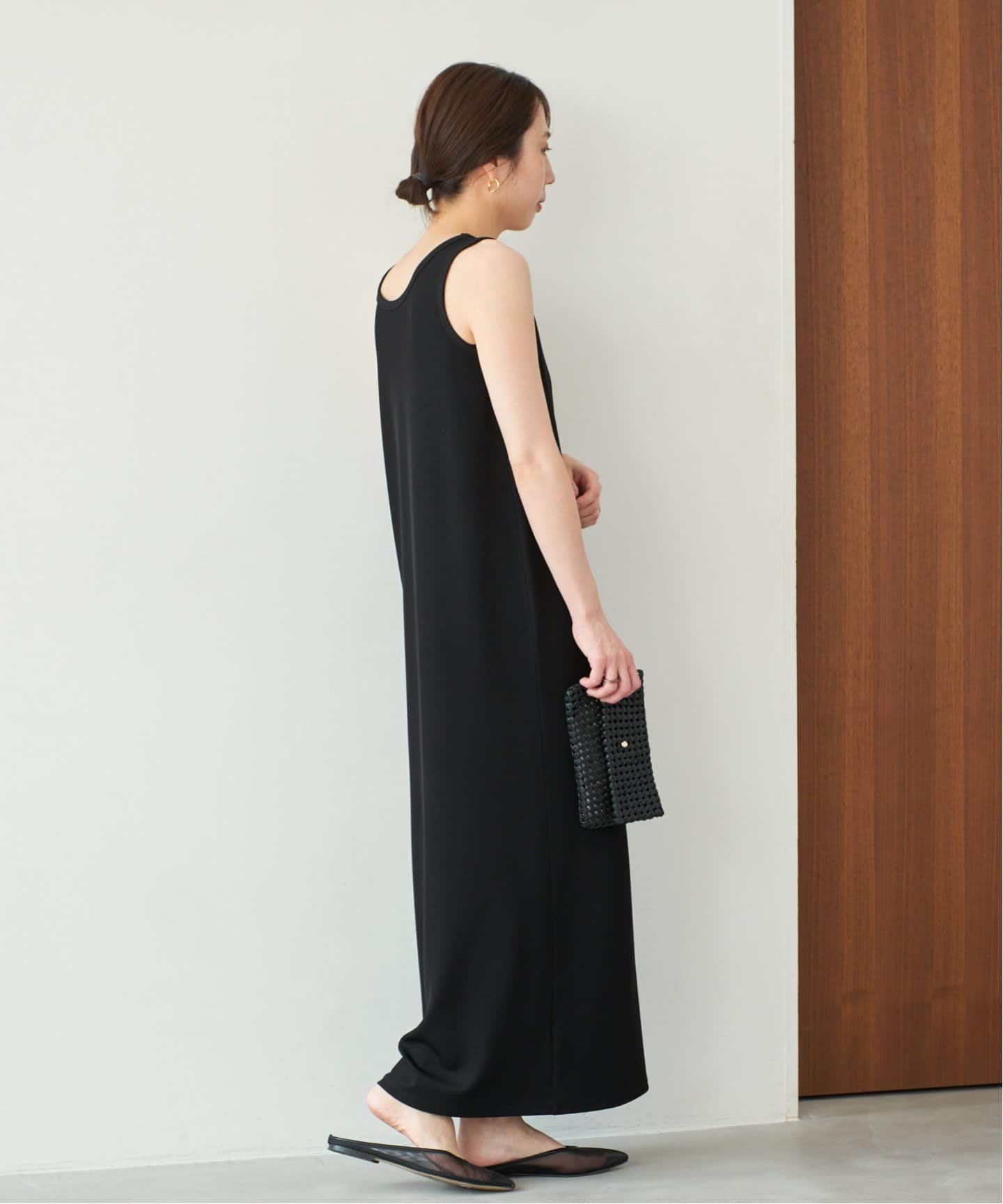 翌日発送　今季新品　Plage リブタンクワンピース 　ブラック　36 Plage - 翌日発送 今季新品 Plage リブタンクワンピース