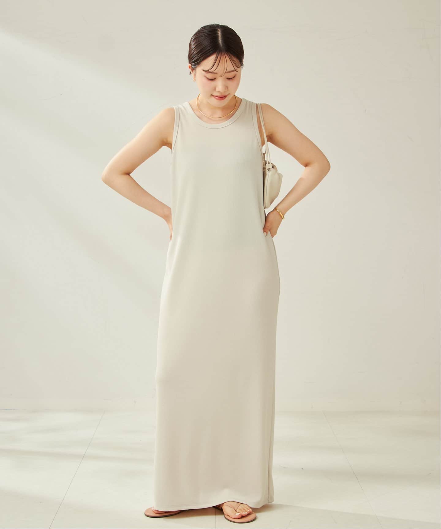 Plage リブタンクワンピース plage｜《一部カラーWEB限定追加》リブタンクワンピース 4