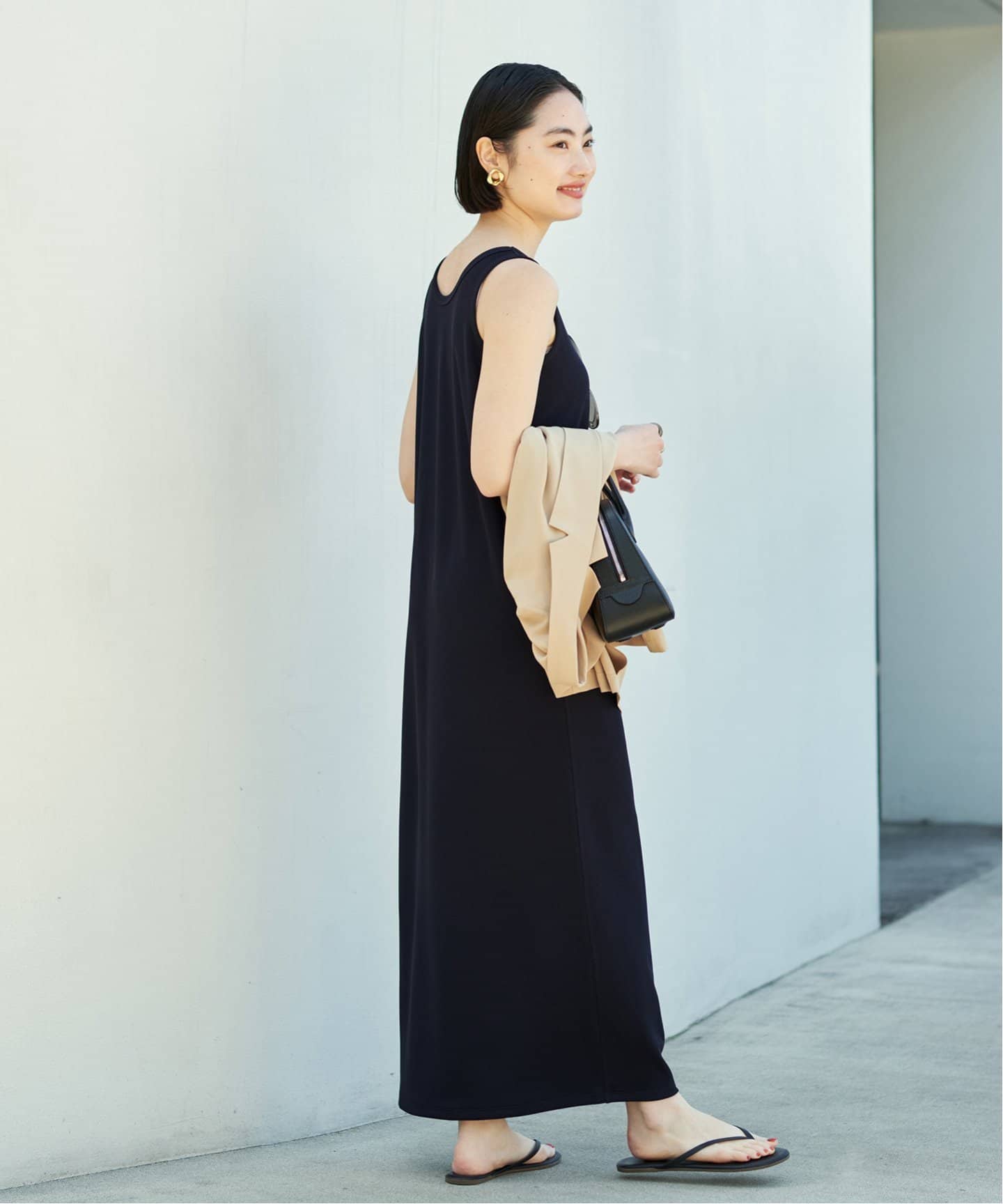 【新品未使用】plage リブタンクワンピース　ブラック plage｜《一部カラー神戸店・WEB限定追加》リブタンクワンピース
