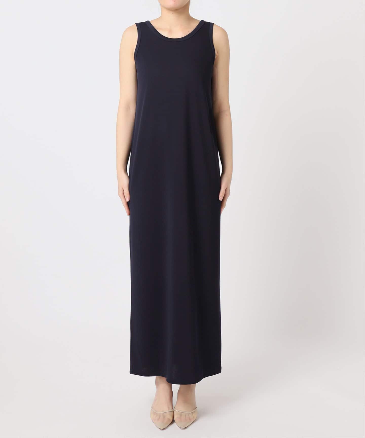【美品】Plageリブタンクワンピース 38サイズ ネイビー WEB限定追加》リブタンクワンピース 5（ワンピース）｜Plage