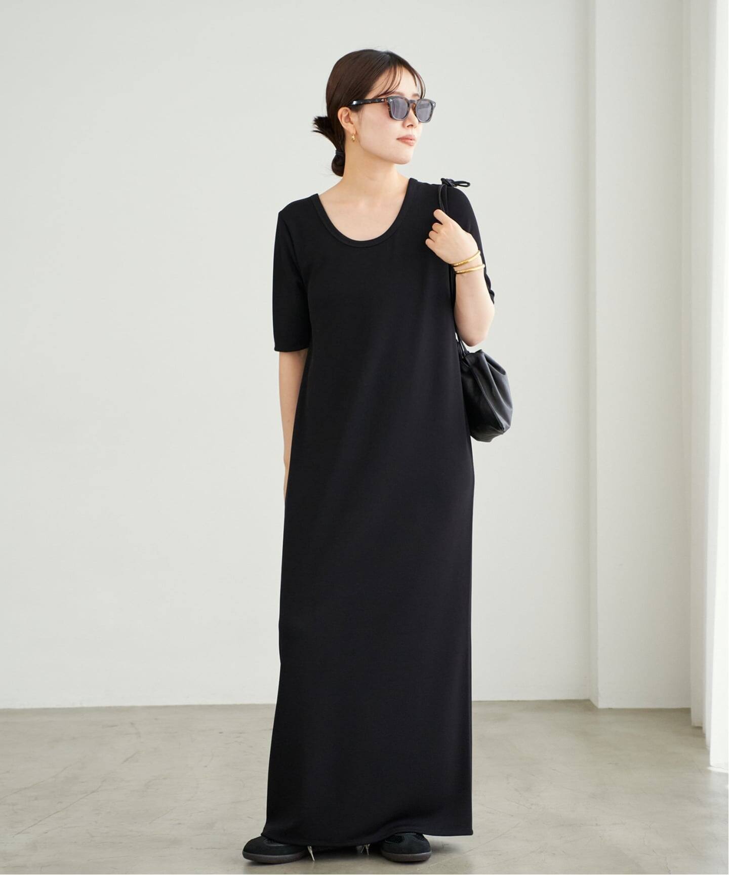 plage Rib ハーフスリーブ ワンピース　ネイビー38 追加予約》Rib ハーフスリーブ ワンピース 4（ワンピース