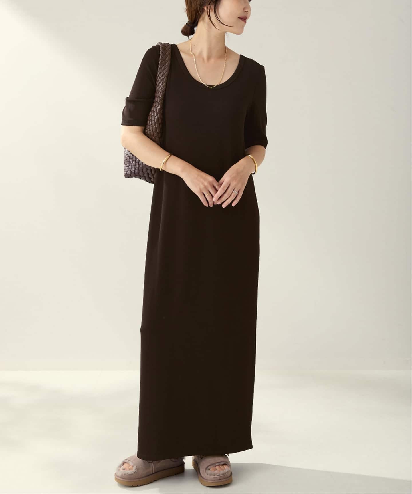 追加》Rib ハーフスリーブ ワンピース 4（ワンピース）｜Plage