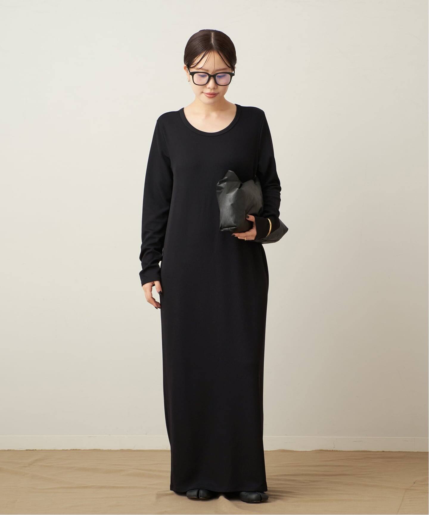 Rib ロングスリーブ ワンピース（ワンピース）｜Plage