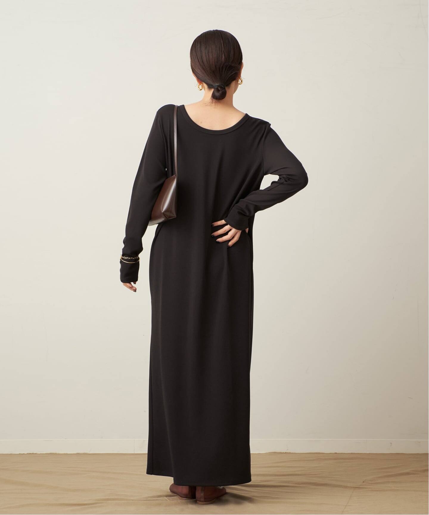 Plage Rib ロングスリーブワンピース WEB限定追加》Rib ハーフスリーブ ワンピース 2（ワンピース