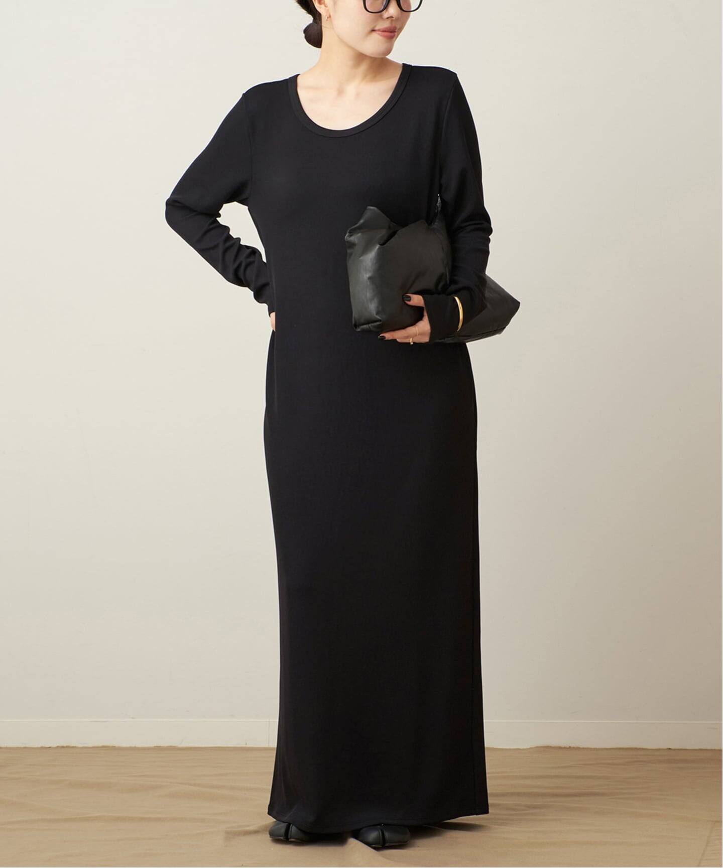 plage リブロングワンピース 追加予約》Rib ロングスリーブ ワンピース 2（ワンピース）｜Plage