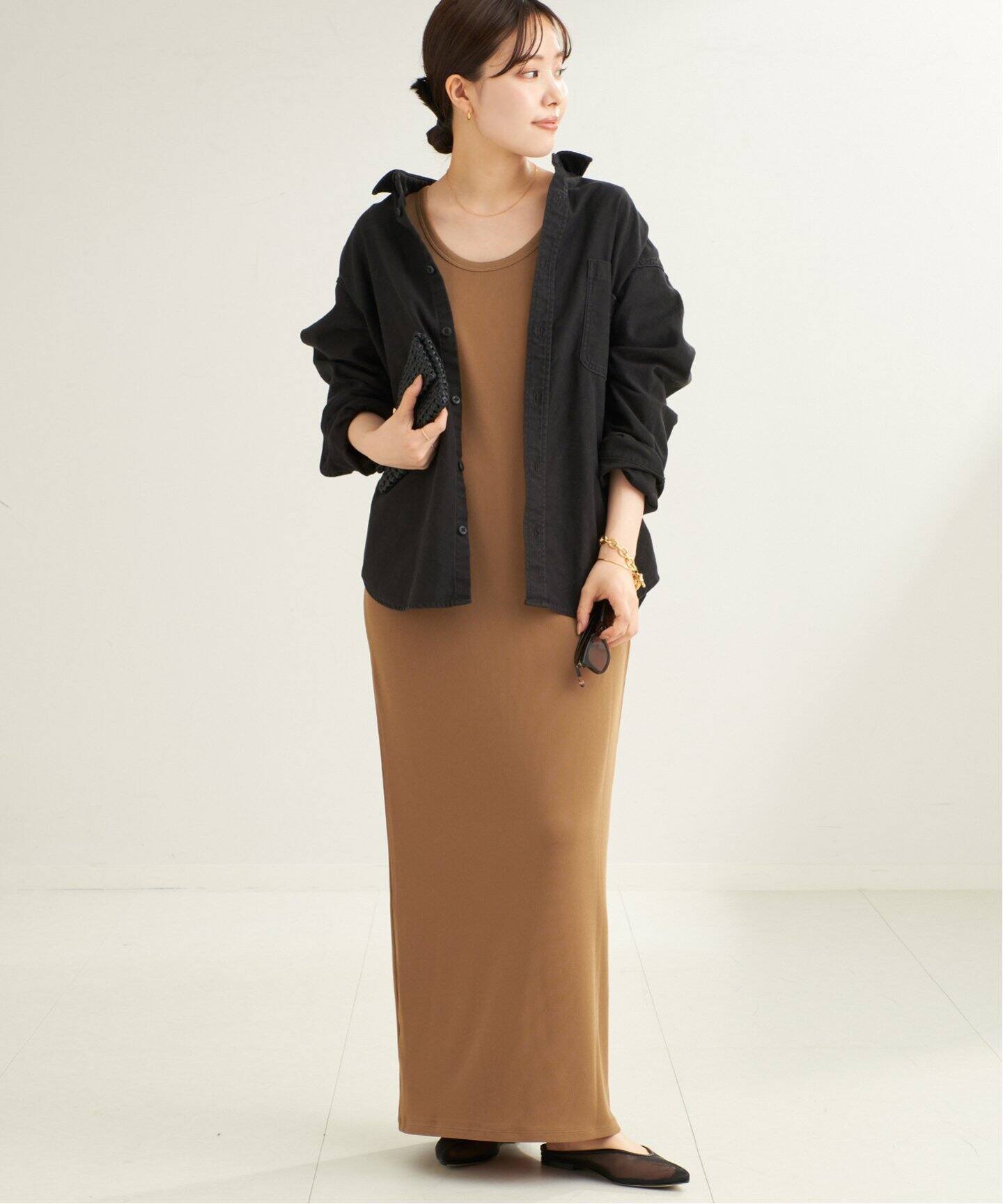 Rib ハーフスリーブ ワンピース（ワンピース）｜Plage（プラージュ）の  