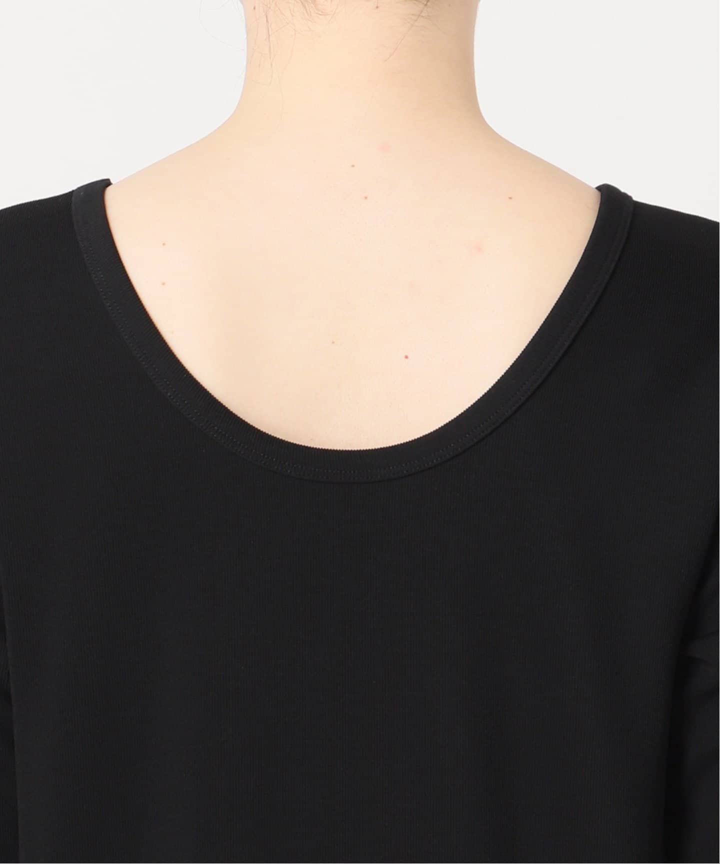plage Rib ハーフスリーブ ワンピース　38 ブラック　プラージュ プラージュ Plage 《追加予約》Rib ハーフスリーブ ワンピース 4