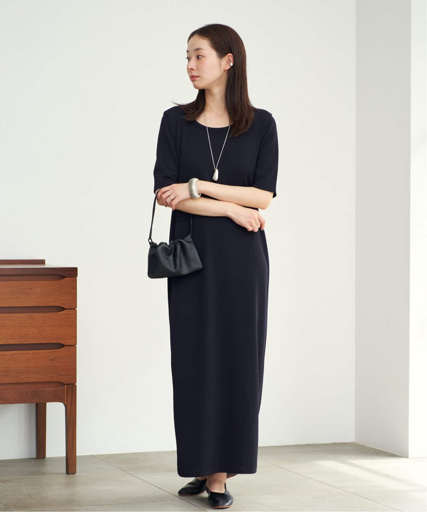 追加》Rib ハーフスリーブ ワンピース 3（ワンピース）｜Plage