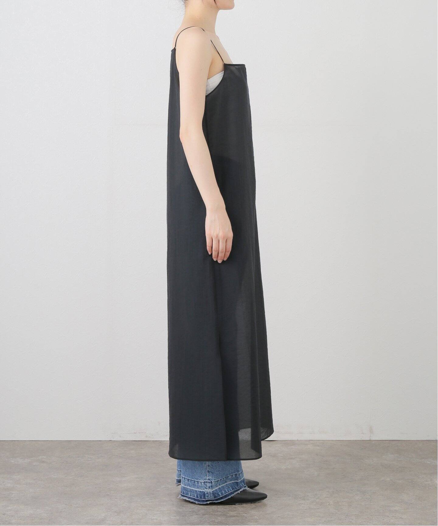 plage R’IAM SHEER TANK ワンピース　ブラック plage（プラージュ）の「【R'IAM】 SHEER TANK ワンピース