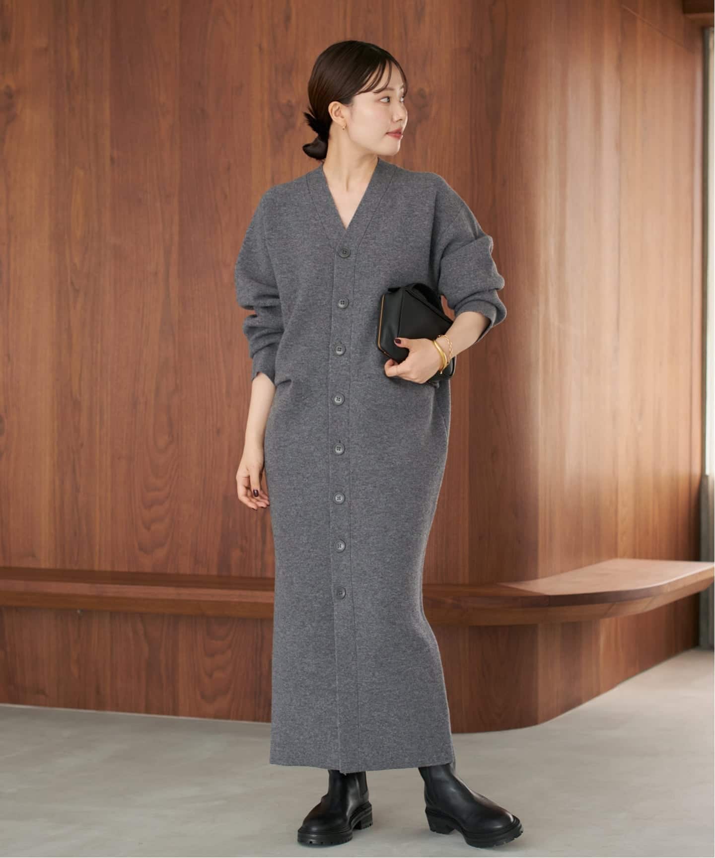 Knit cardigan ワンピース（ニットワンピース）｜Plage（プラージュ