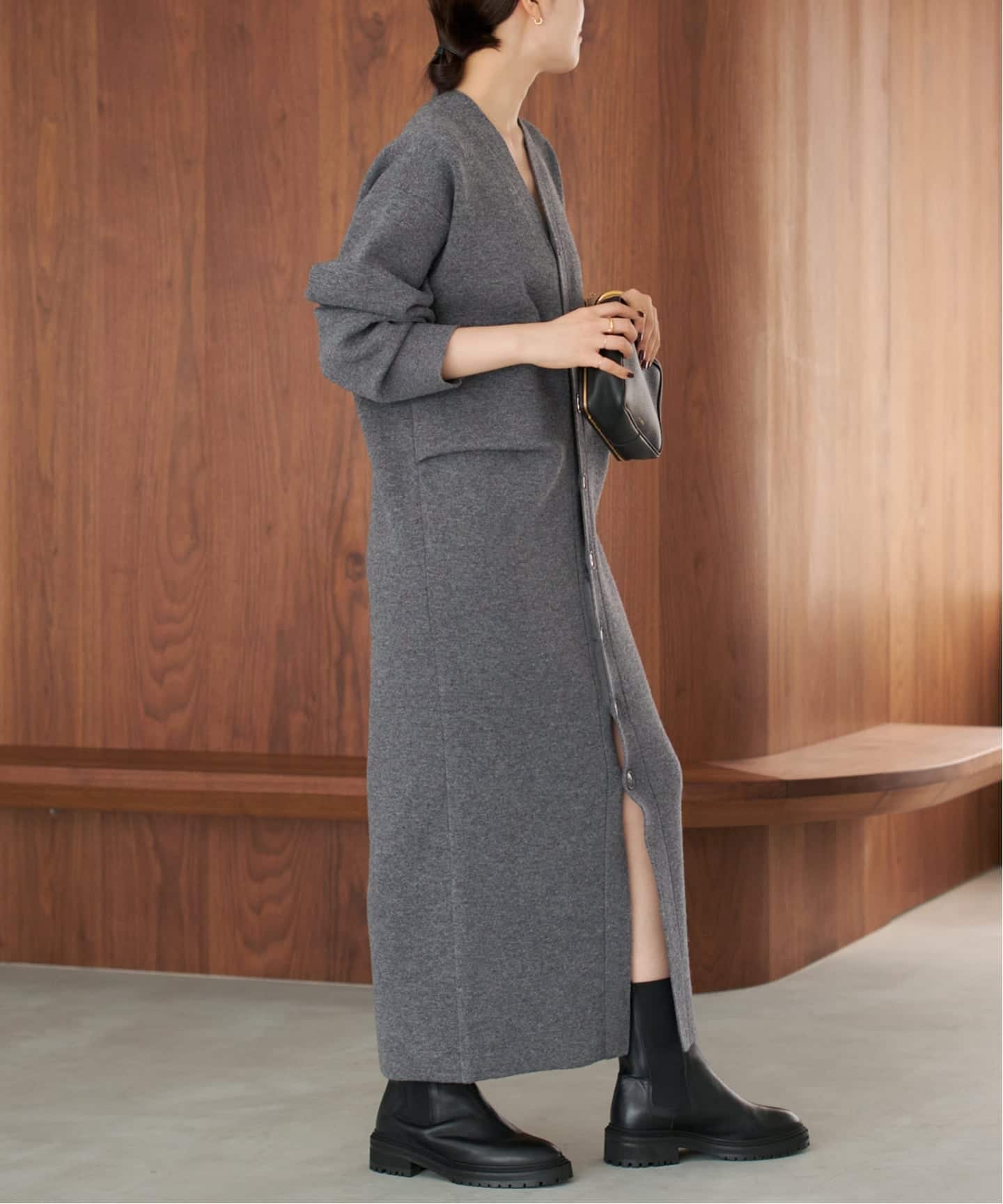 Knit cardigan ワンピース（ニットワンピース）｜Plage（プラージュ