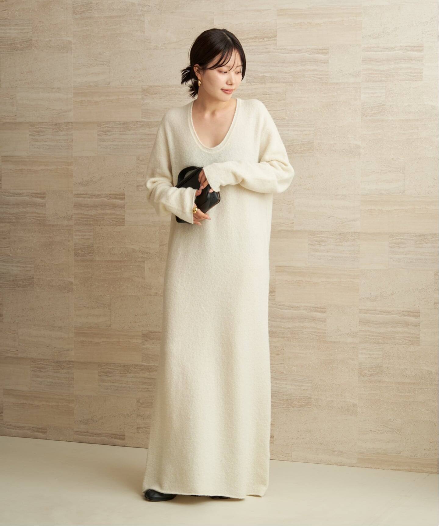 Uneck flare knit ワンピース（ニットワンピース）｜Plage（プラージュ