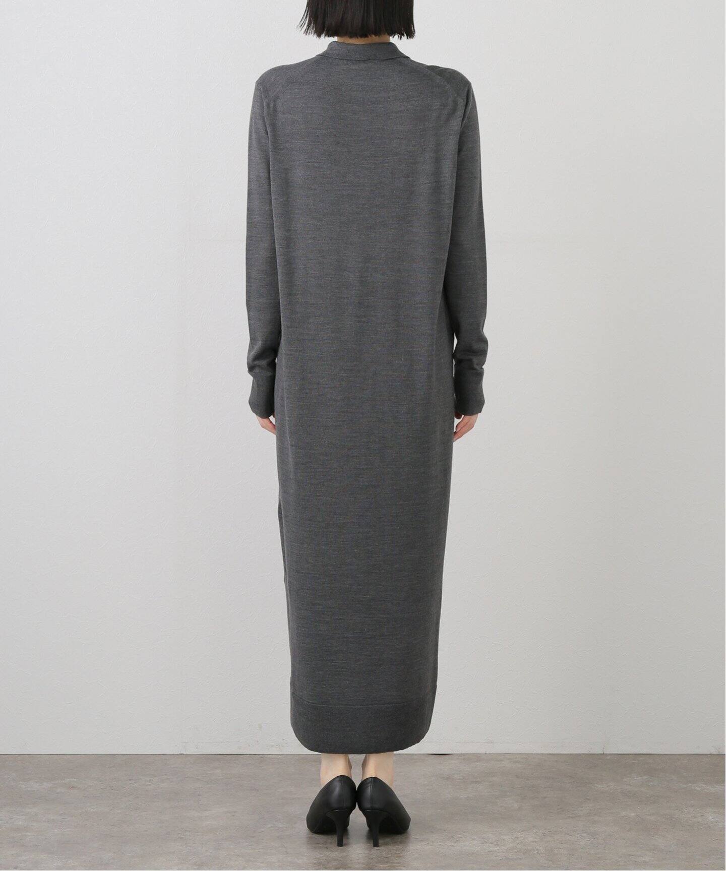 ポロエリ ロングワンピース（ニットワンピース）｜Plage（プラージュ  