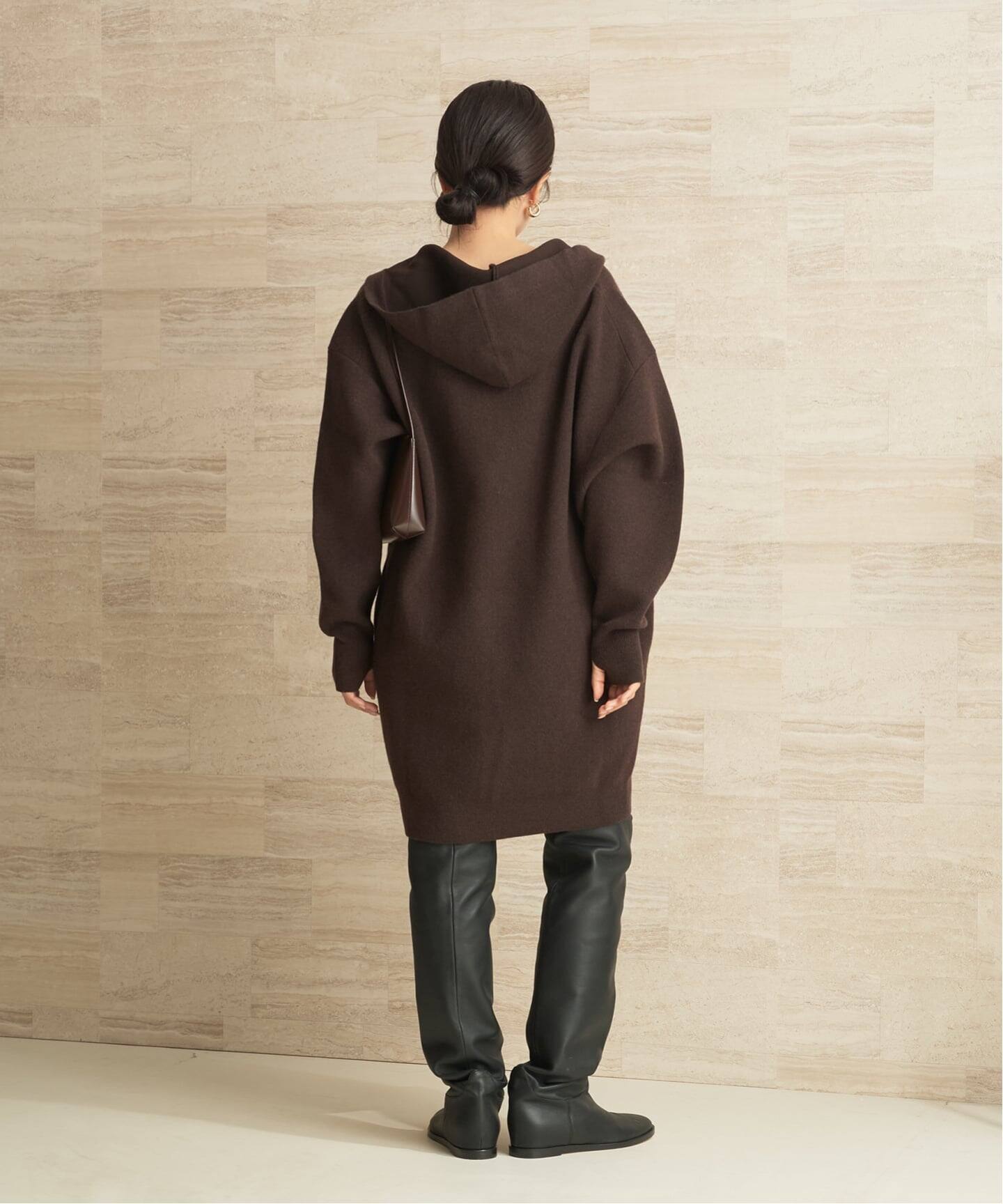 フーディー ミニワンピース（ニットワンピース）｜Plage（プラージュ