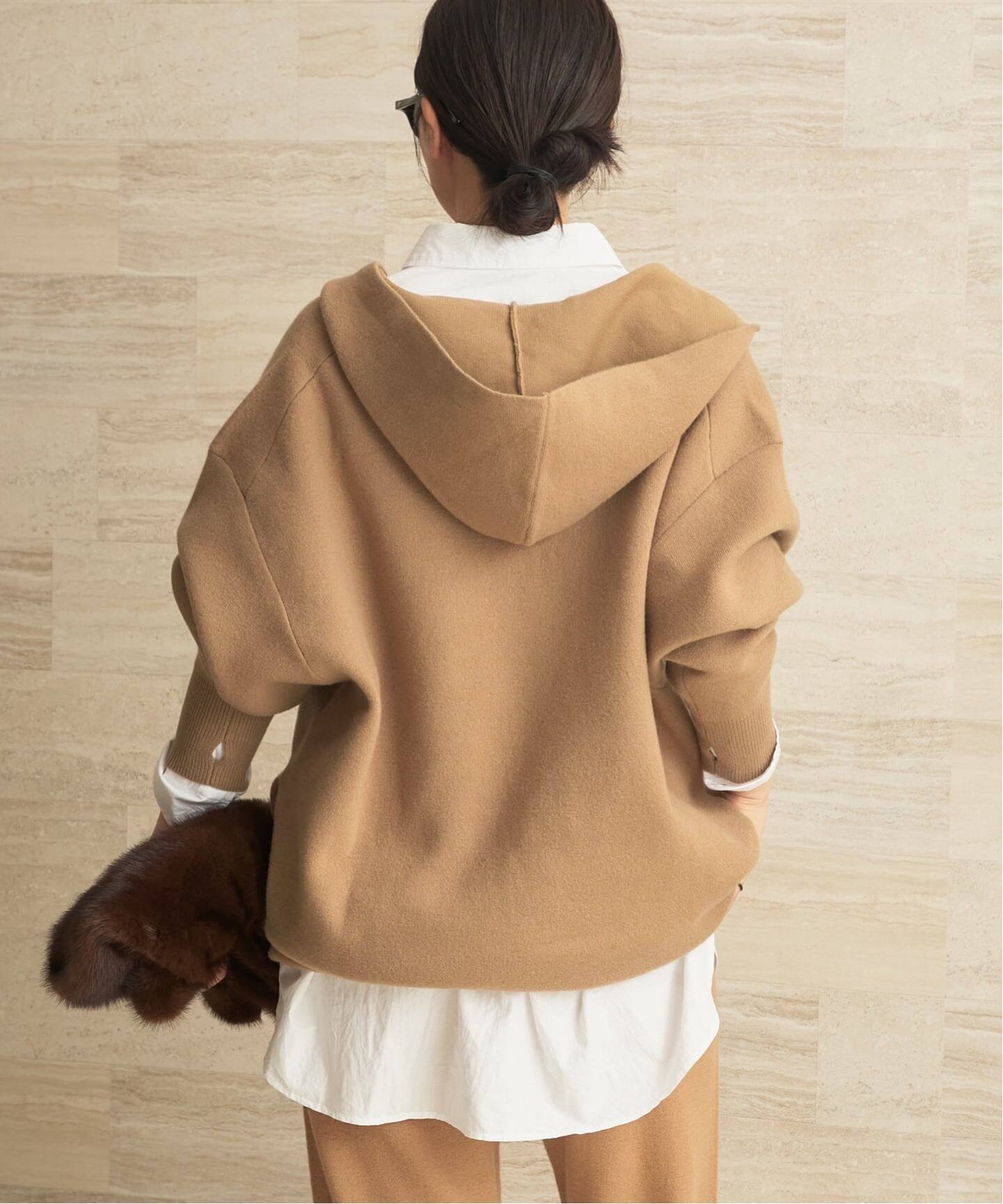 フーディー ミニワンピース（ニットワンピース）｜Plage（プラージュ