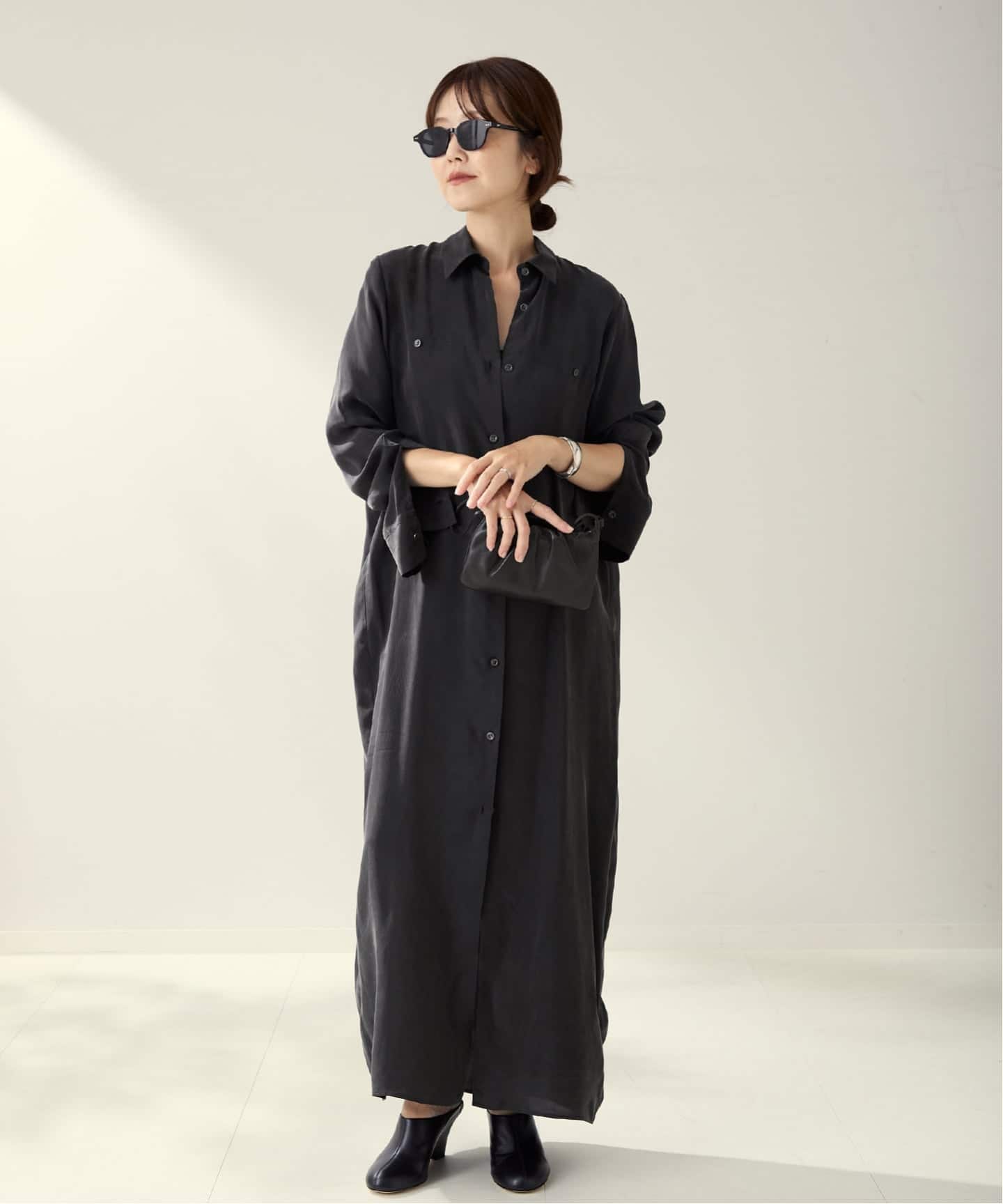 ☆ plage R'IAM プラージュ オーガンジーシャツワンピース R'IAM ストライプワンピース（シャツワンピース）｜Plage