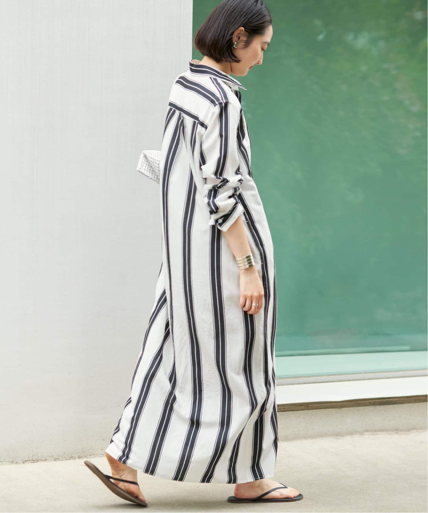 R'IAM ストライプワンピース（シャツワンピース）｜Plage