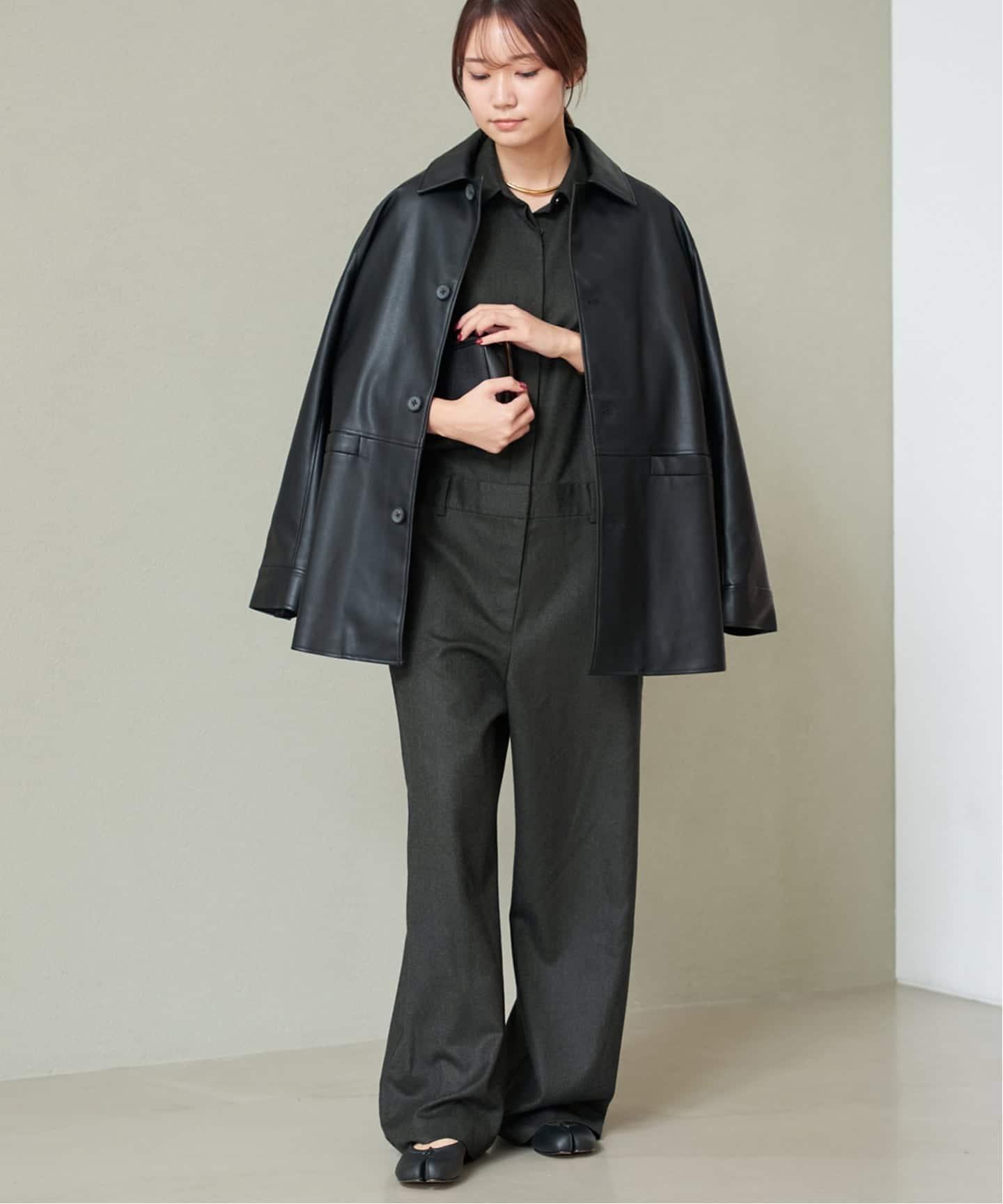 plage R'IAM 麻ツイードオールインワン36(s)プラージュ リアム plage R