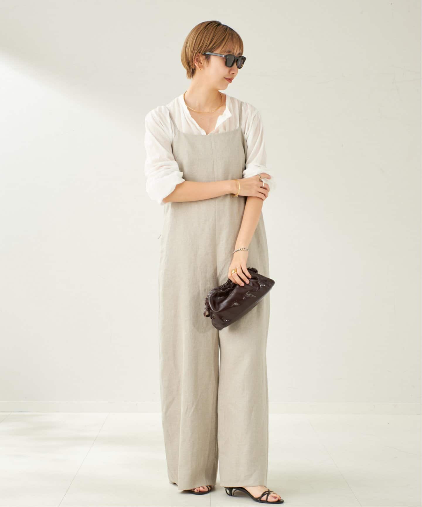french linen オールインワン（つなぎ／オールインワン）｜Plage