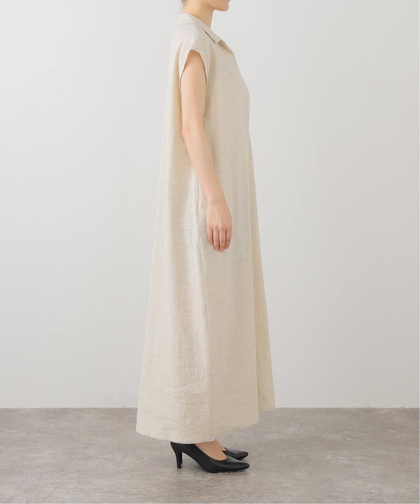 Plage ワンピース COTTON LINEN SKIPPER ワンピース（ワンピース）｜Plage