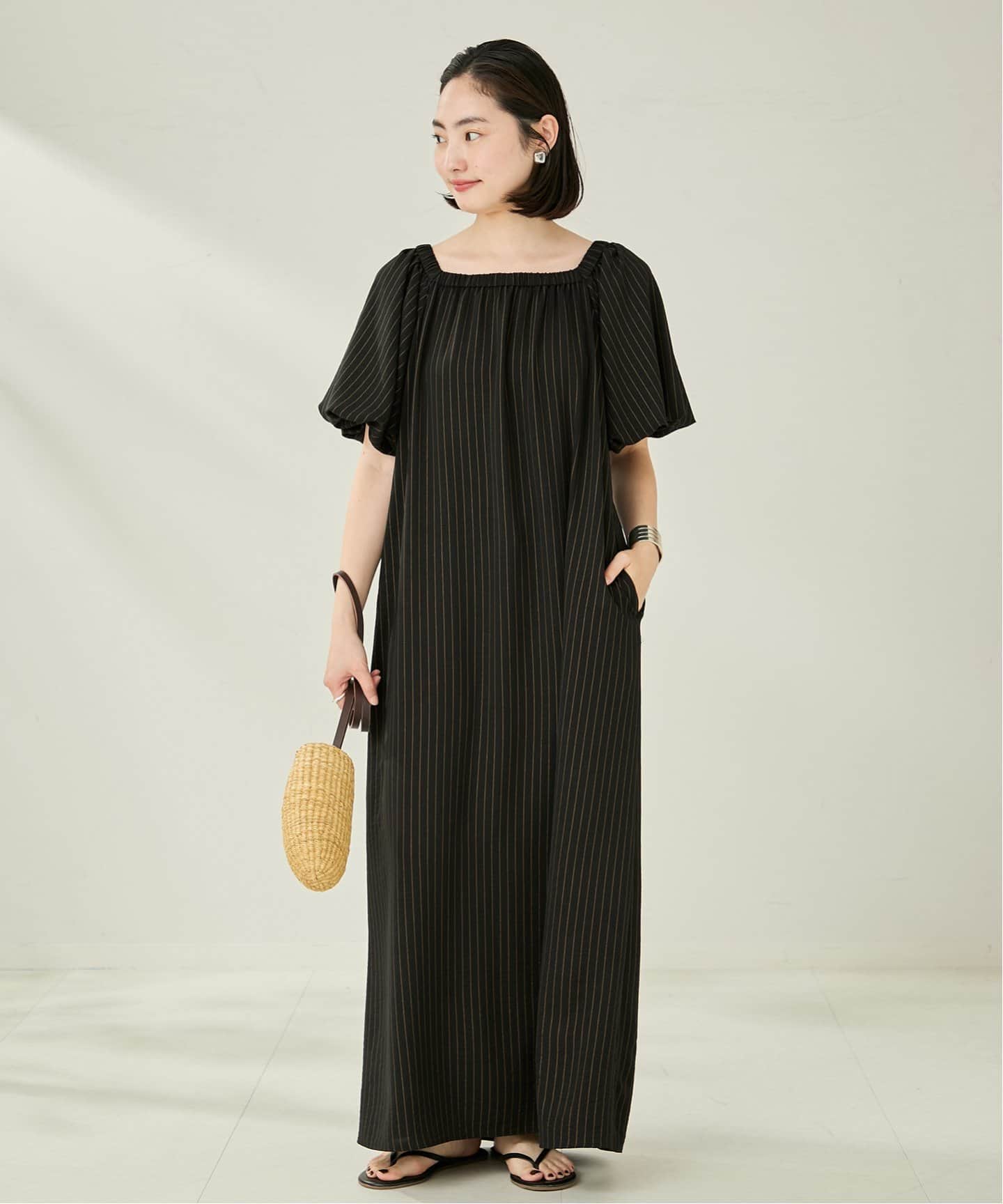 plage fluid stripe ドレス　ワンピース セール】FLUID STRIPE ドレス（ワンピース）｜Plage（プラージュ