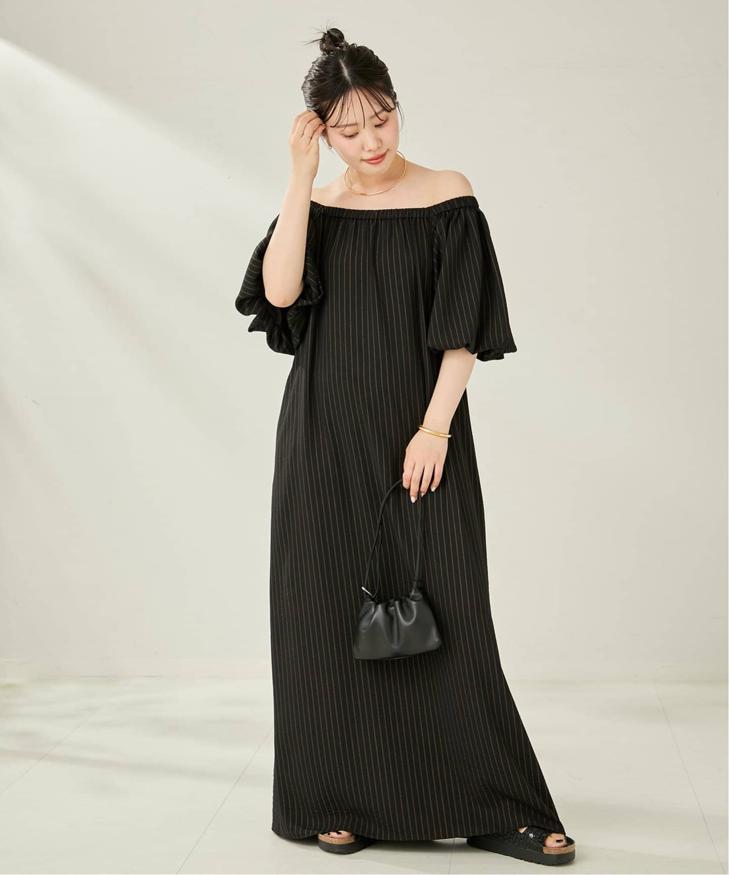 Plage 25SS FLUID STRIPE ドレス FLUID STRIPE ドレス(ワンピース)|Plage(プラージュ)の通販