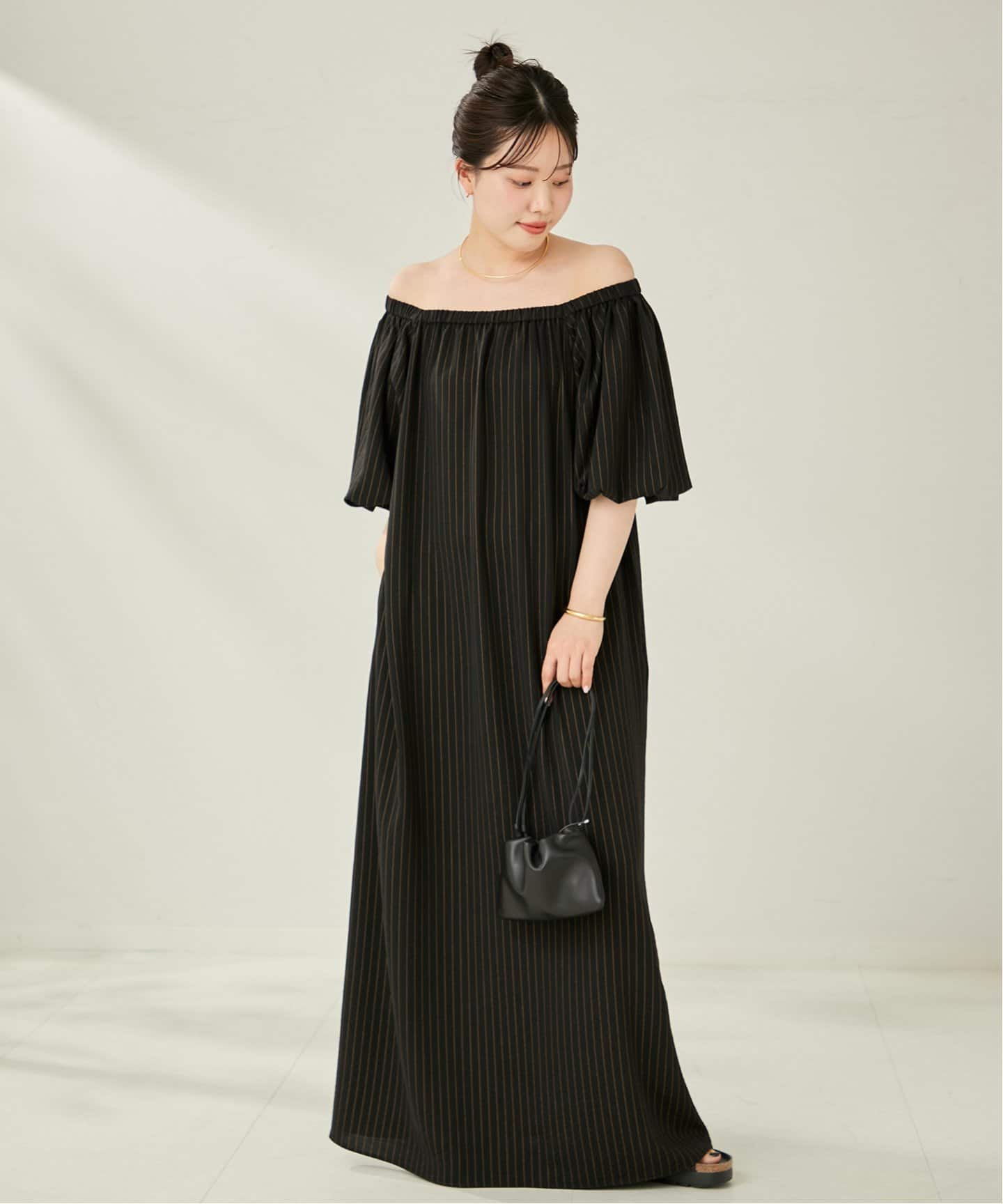 FLUID STRIPE ドレス