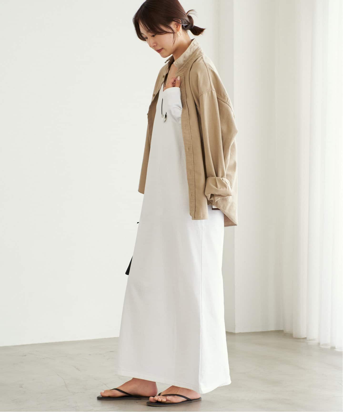 plage（プラージュ）の「Linen Iライン ワンピース（ワンピース
