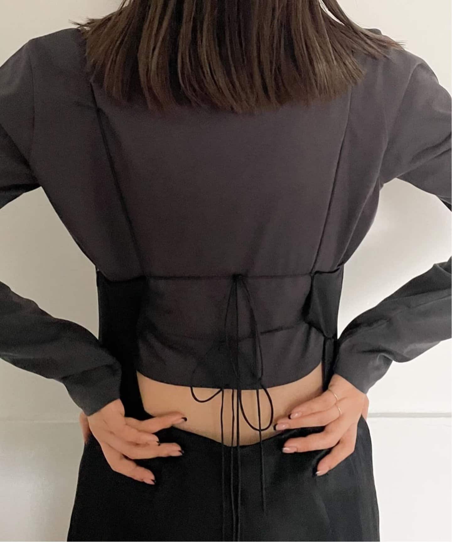 代官山店・WEB限定》Back ribbon open キャミワンピース