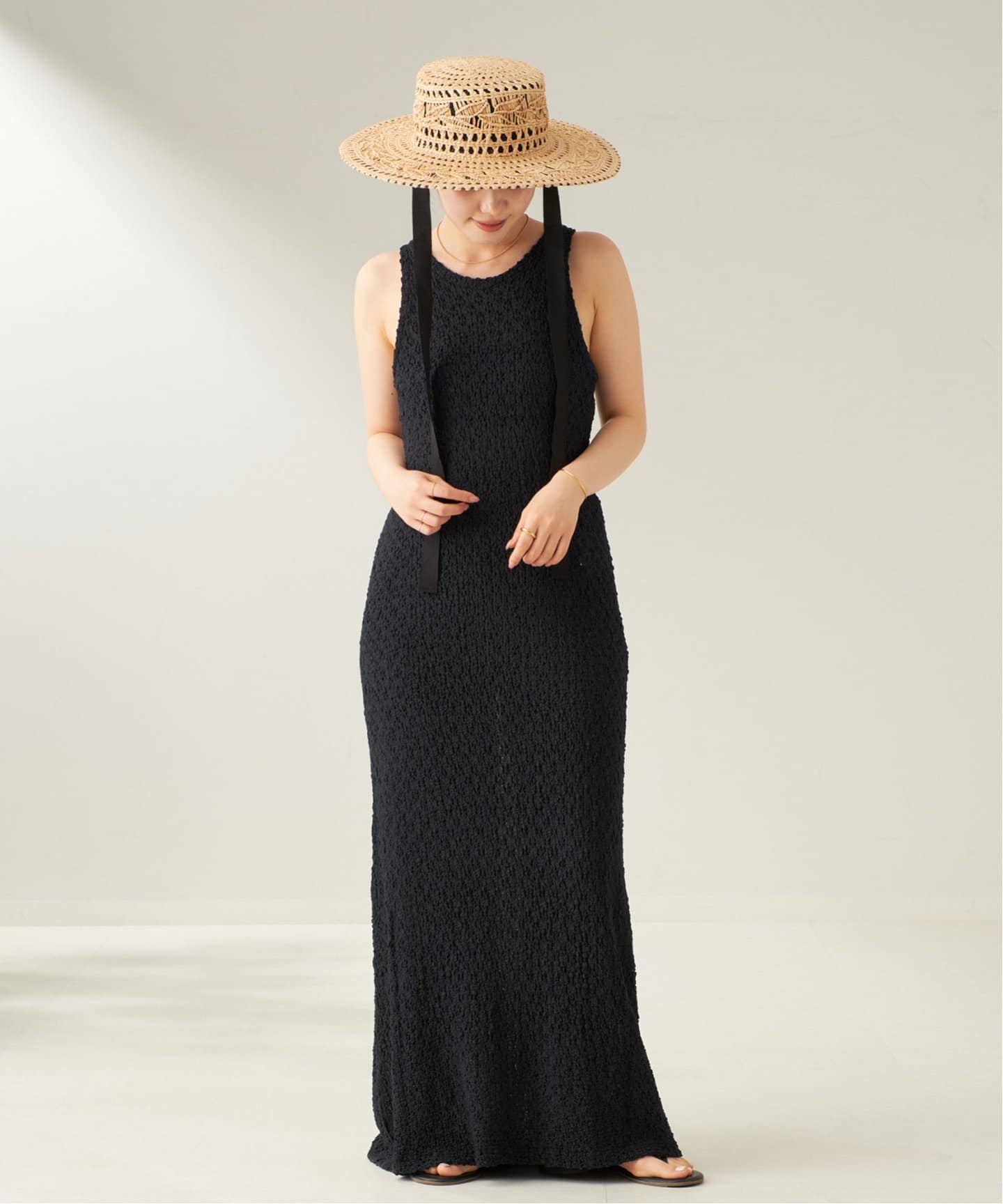 定番の中古商品 カレンテージ / CURRENTAGE LACY ワンピース（ワンピース KNIT ワンピース