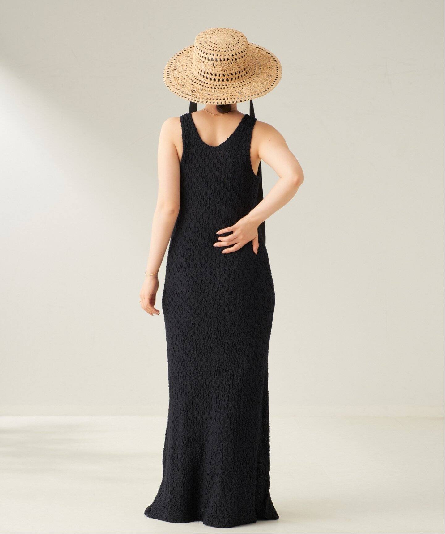 CURRENTAGE ワンピース CURRENTAGE / カレンテージ LACY KNIT ワンピース（ワンピース