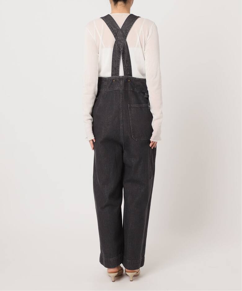 CURRENTAGE / カレンテージ DENIM サロペット(ホワイト)（サロペット 