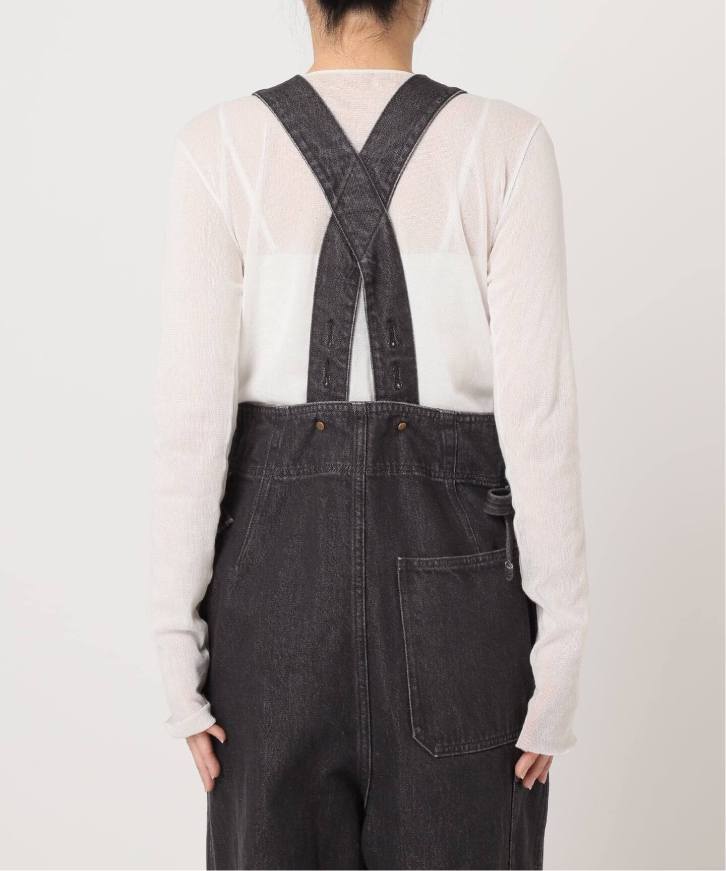 CURRENTAGE 2023ss ホワイト デニムサロペット CURRENTAGE / カレンテージ DENIM サロペット(ホワイト