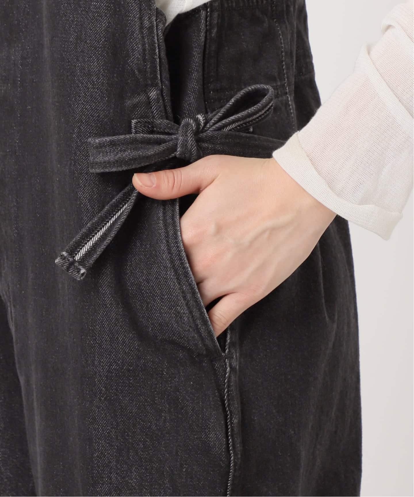 CURRENTAGE / カレンテージ DENIM サロペット(ホワイト)（サロペット