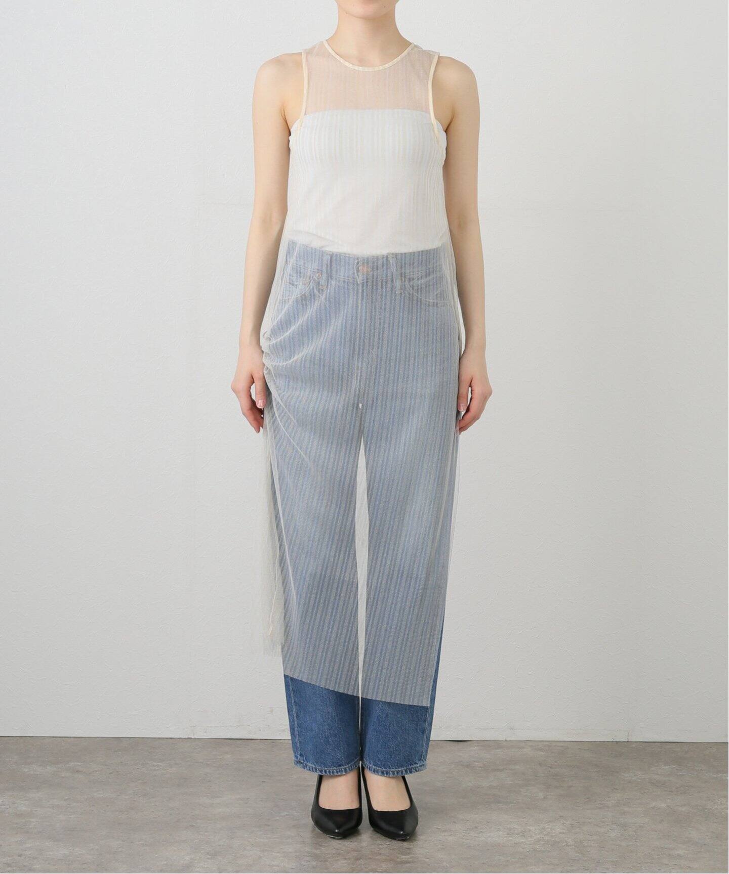 TanC TOKYO/タンクトウキョウ SPARKLING TULLE STRIPE ドレス 