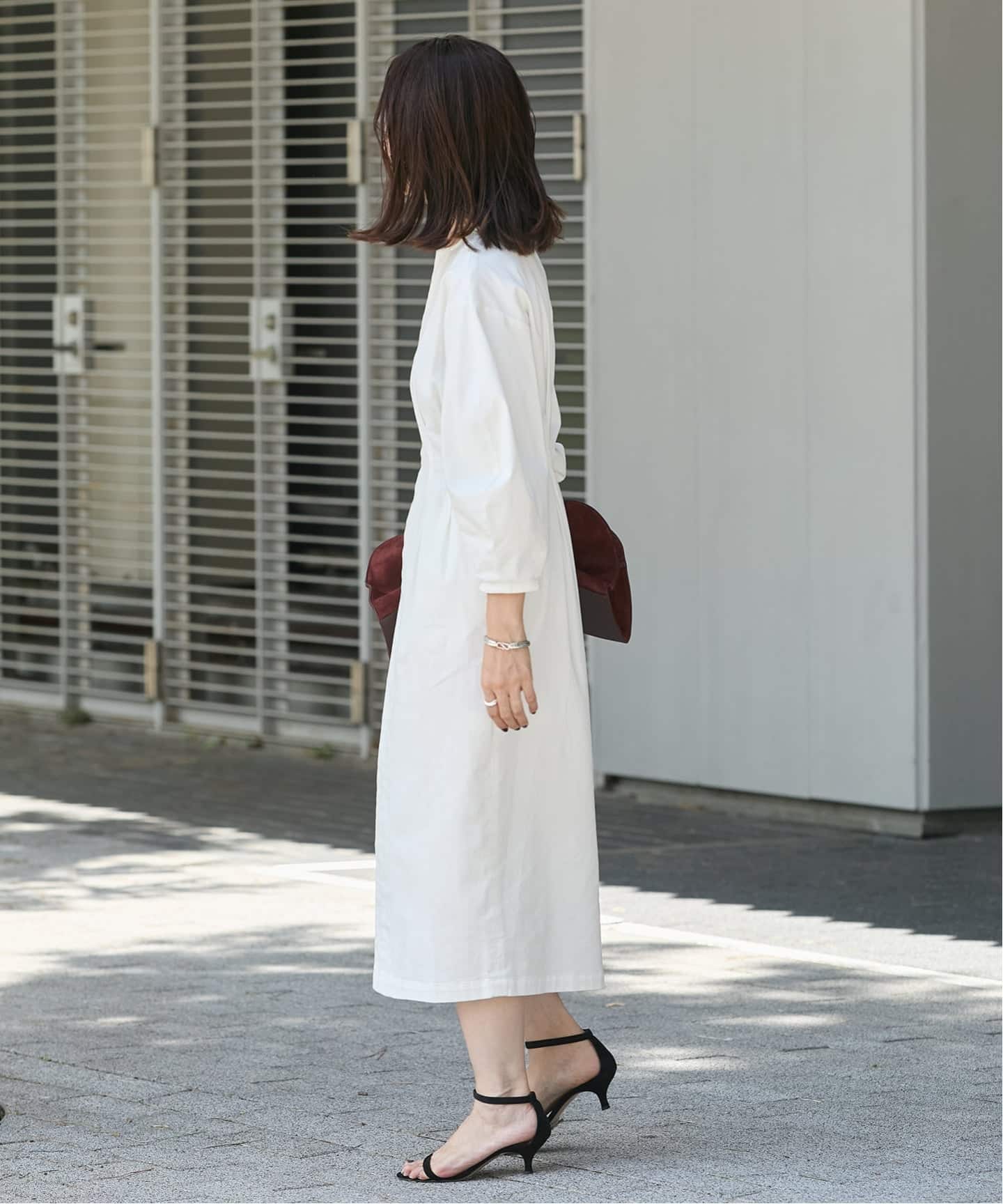 【新品未使用】ヴェルメイユパーイエナ　ウエストシェイプ　デニム ワンピース VERMEIL par iena｜NAOKO OKUSAコラボ ストレッチデニムウエスト