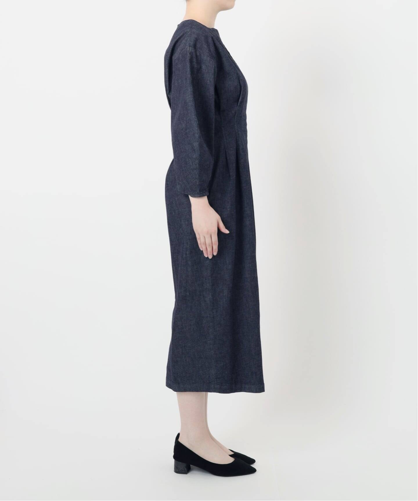 【新品未使用】ヴェルメイユパーイエナ　ウエストシェイプ　デニム ワンピース NAOKO OKUSAコラボ ストレッチデニムウエストシェイプワンピース