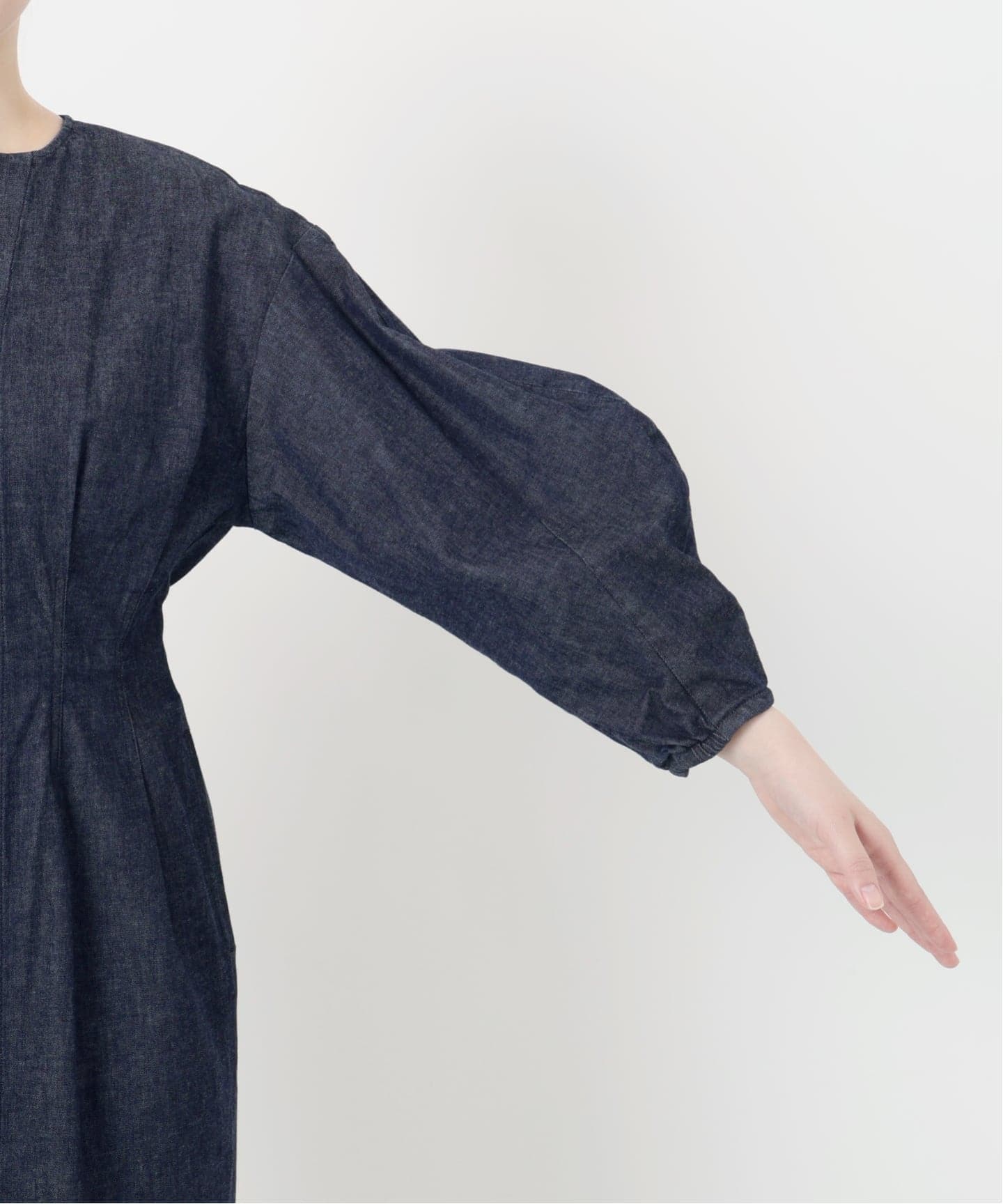 美品✨VERMEIL par ienaデニムウエストフィット前ポケットワンピース 20190702191346516_1000.jpg