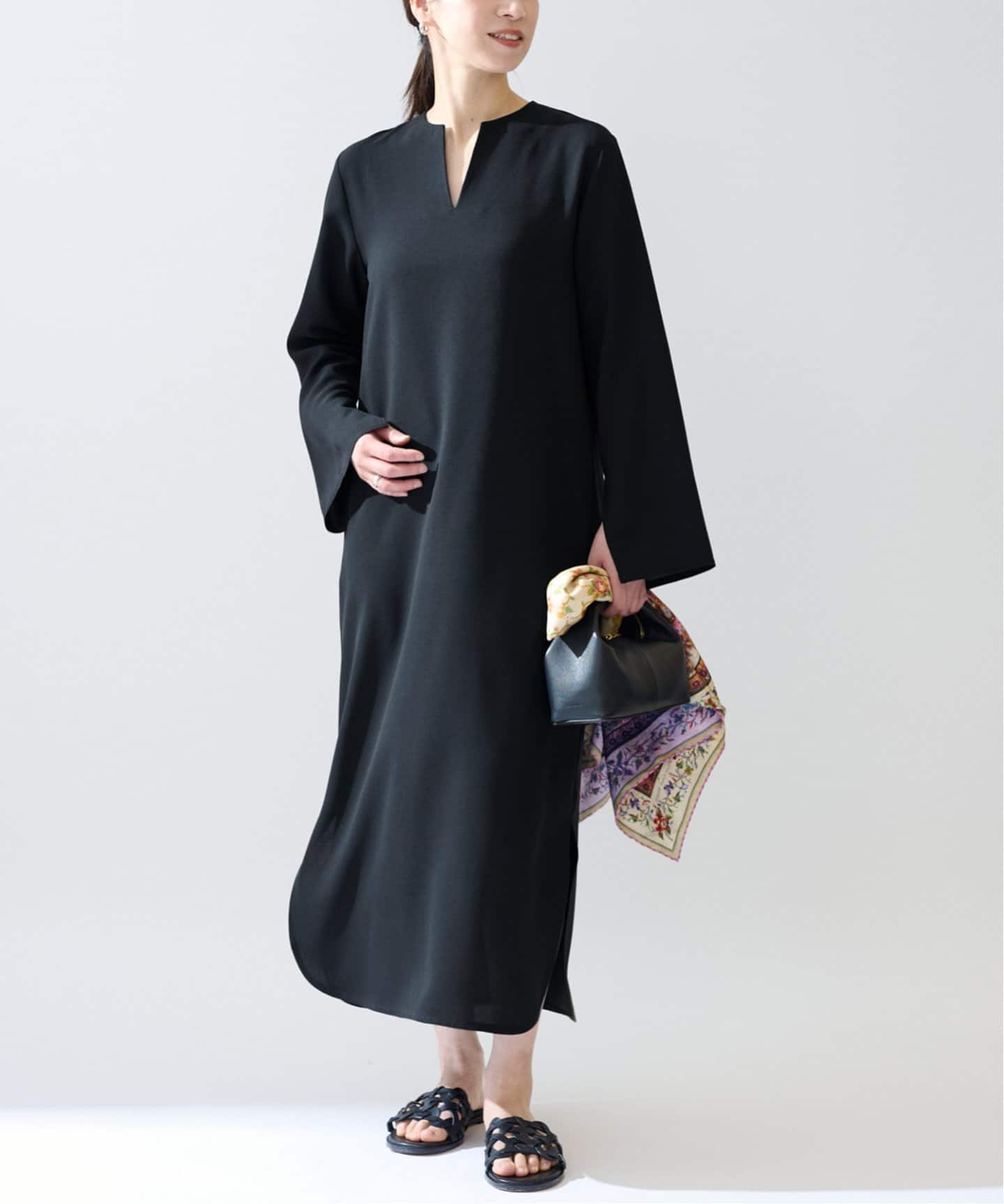 RELA*ION キーネックロングワンピース（ワンピース）｜VERMEIL par