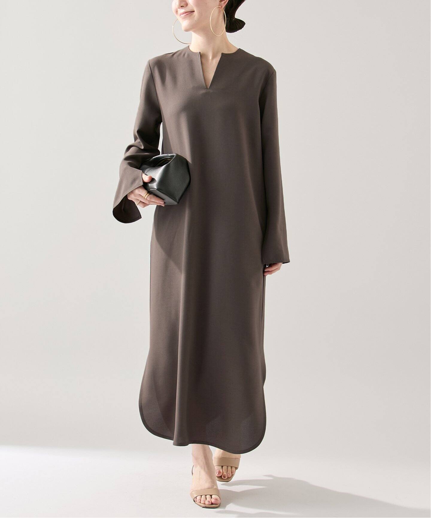 RELA*ION キーネックロングワンピース（ワンピース）｜VERMEIL