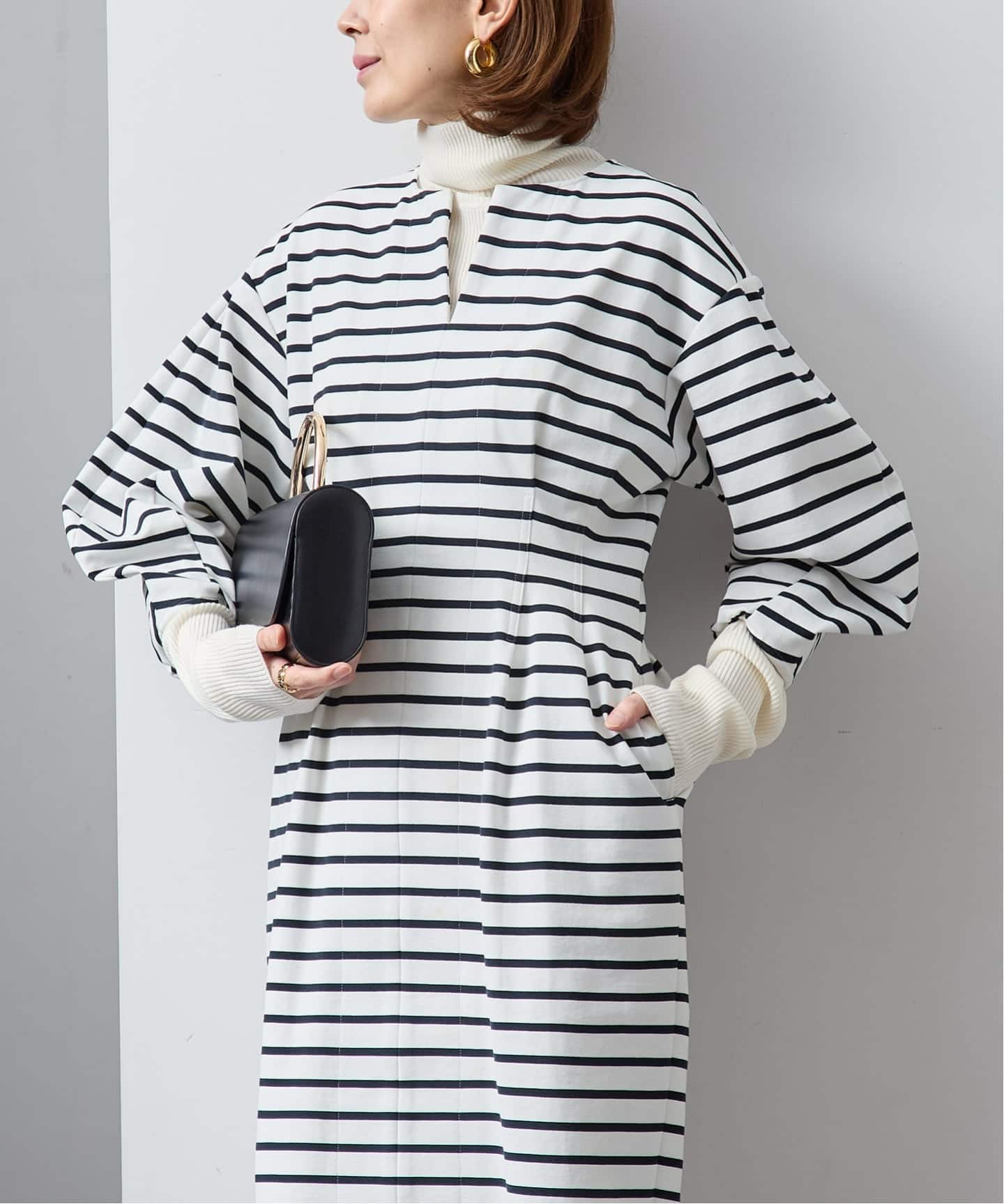 ポンチウエストシェイプワンピース（ワンピース）｜VERMEIL par iena