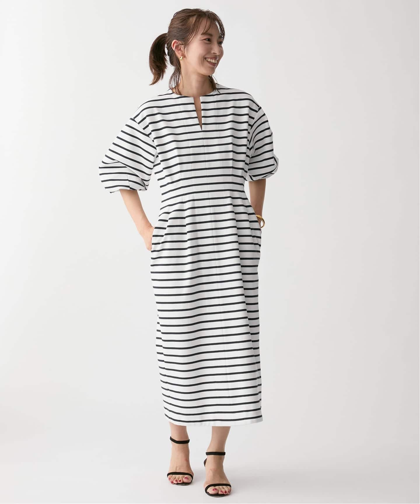 ポンチウエストシェイプワンピース（ワンピース）｜VERMEIL par iena