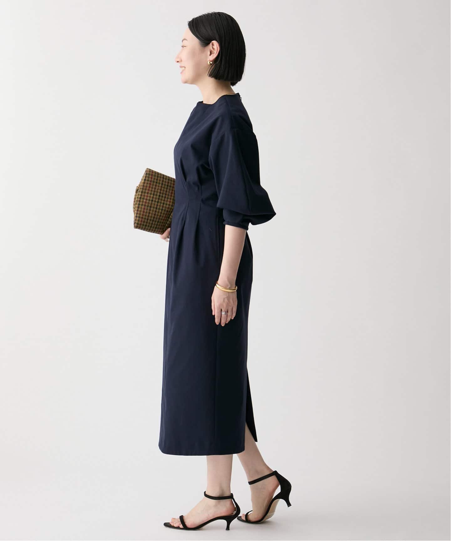 美品✨VERMEIL par ienaデニムウエストフィット前ポケットワンピース VERMEIL par iena デニムウエストフィット前ポケットワンピース38