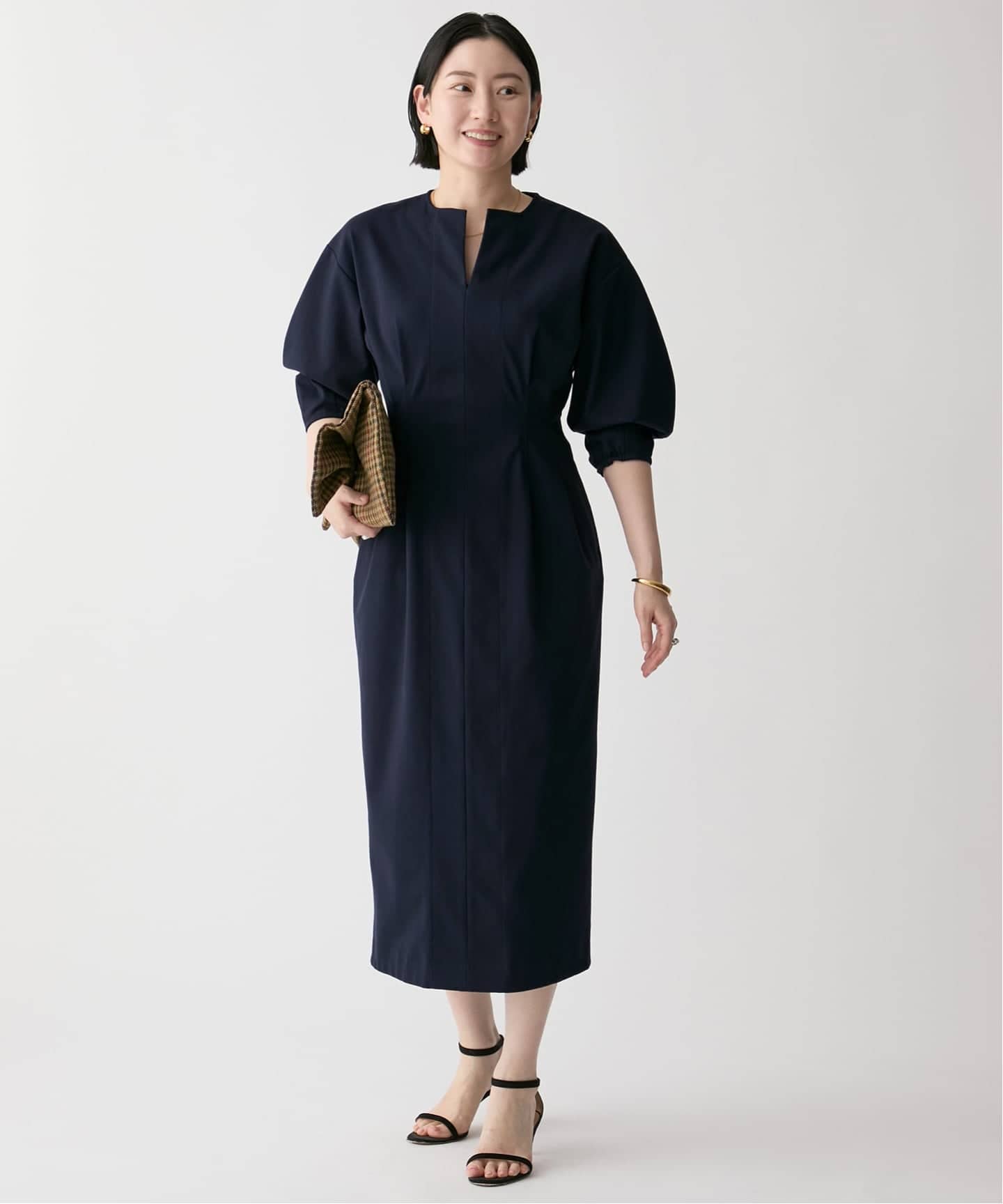 ポンチウエストシェイプワンピース（ワンピース）｜VERMEIL par iena