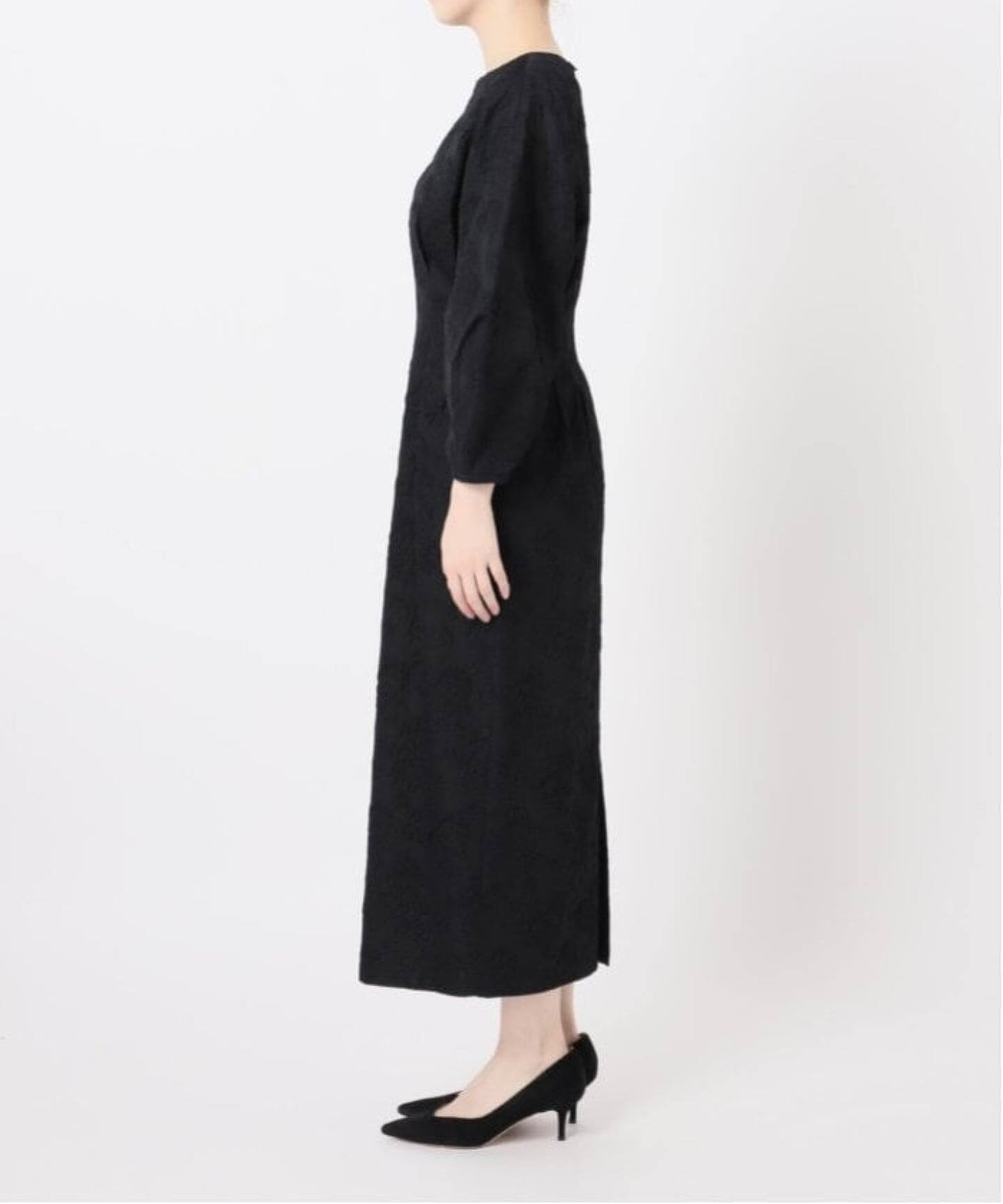 ジャガードウエストシェイプワンピース（ワンピース）｜VERMEIL par