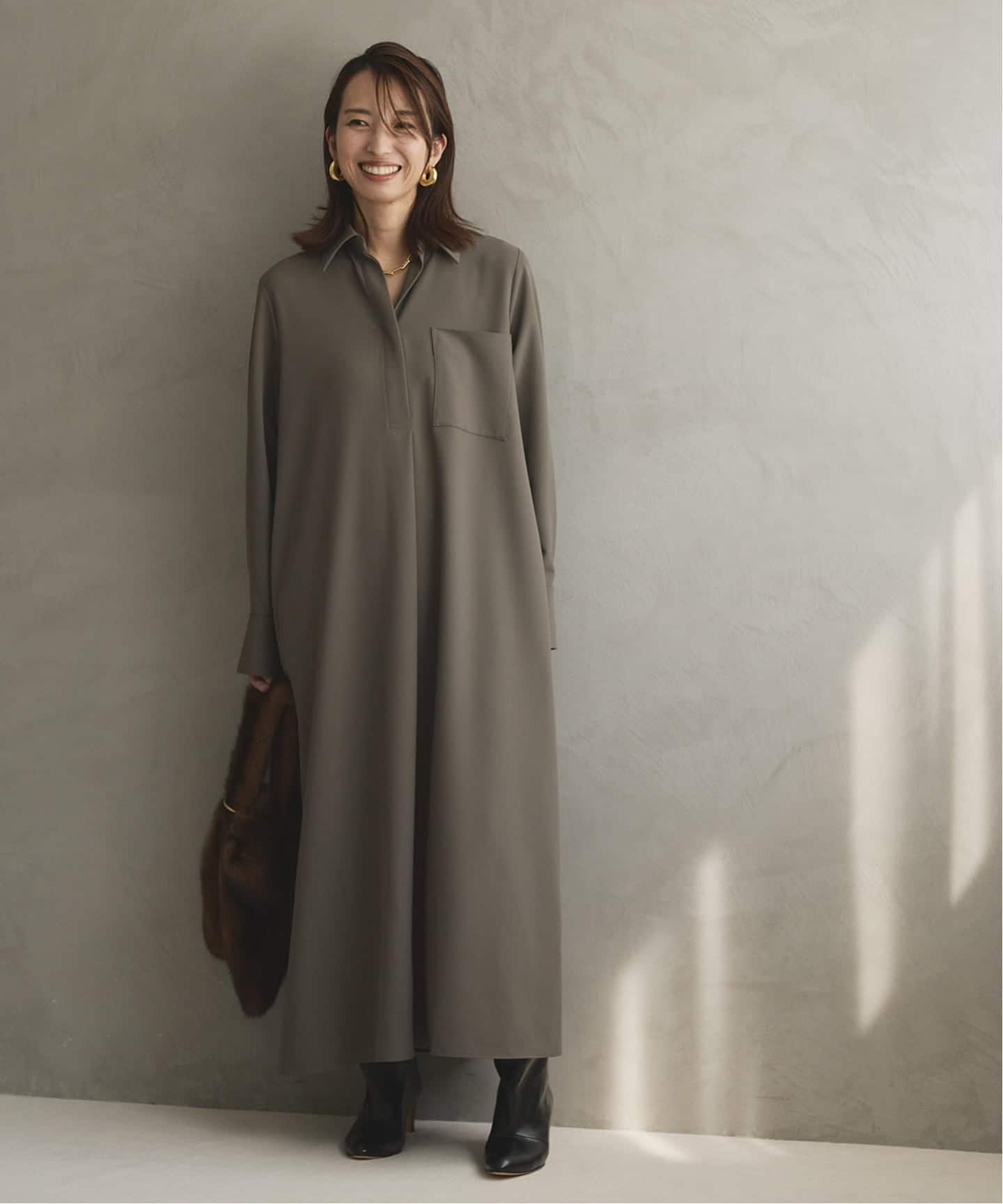 メル11982】VERMEIL par iena シャツワンピース メル11982】VERMEIL