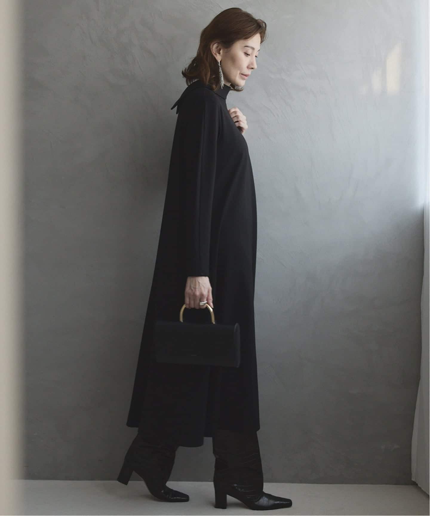 2WAYロールカラーワンピース（ワンピース）｜VERMEIL par iena